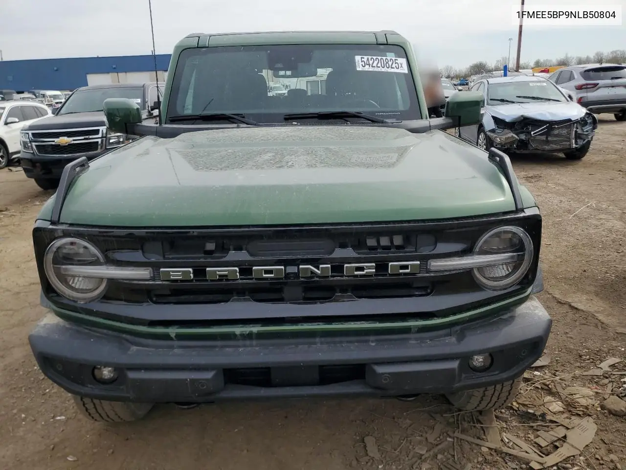 2022 Ford Bronco Base VIN: 1FMEE5BP9NLB50804 Lot: 54220825