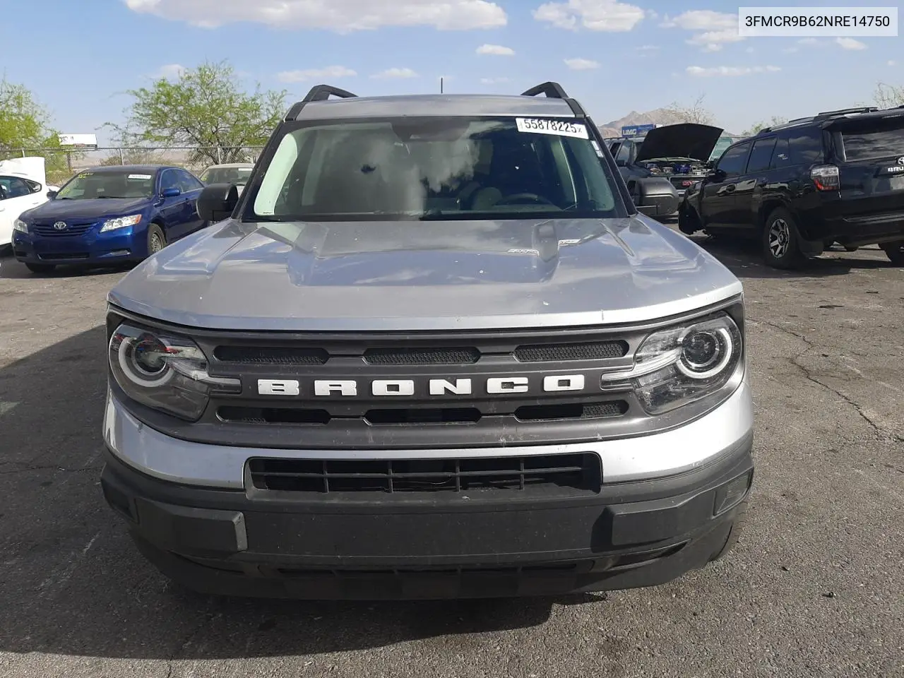2022 Ford Bronco Sport Big Bend VIN: 3FMCR9B62NRE14750 Lot: 55878225