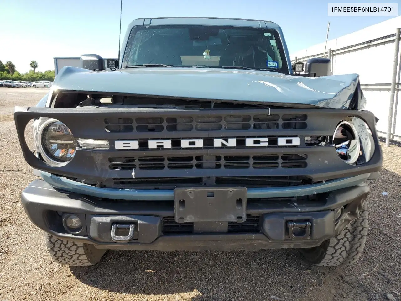 2022 Ford Bronco Base VIN: 1FMEE5BP6NLB14701 Lot: 56496555