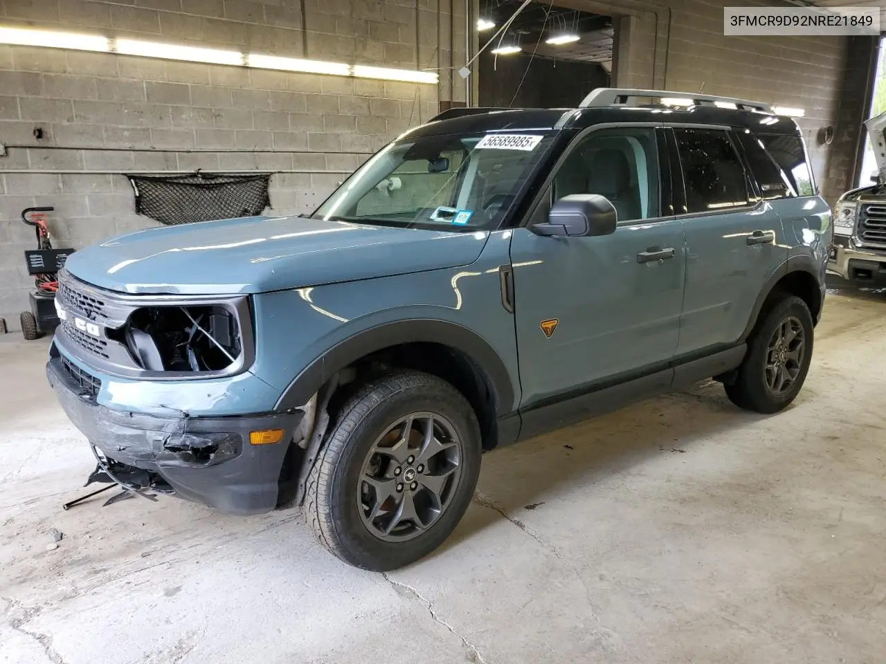 2022 Ford Bronco Sport Badlands VIN: 3FMCR9D92NRE21849 Lot: 56589985