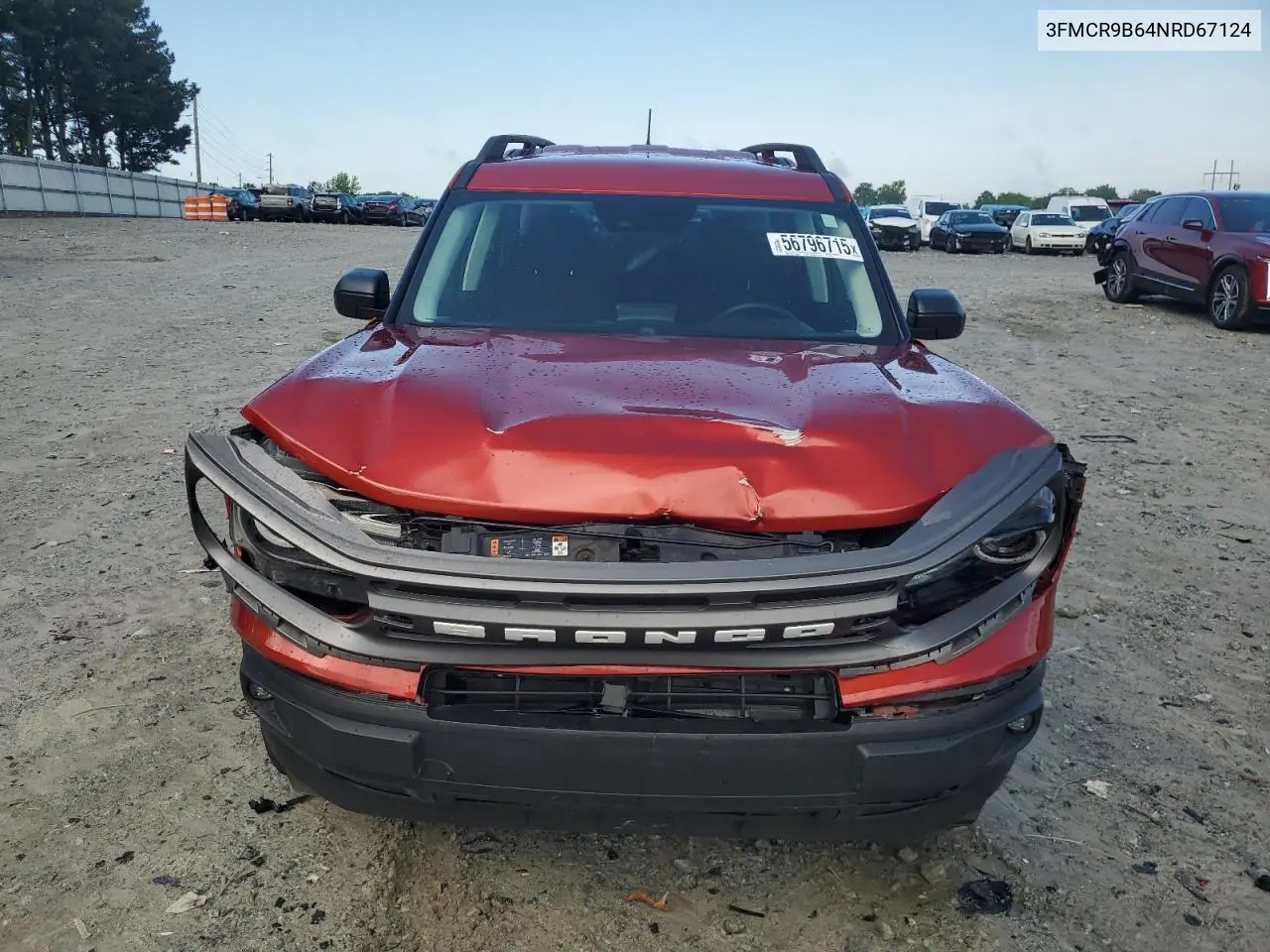 2022 Ford Bronco Sport Big Bend VIN: 3FMCR9B64NRD67124 Lot: 56796715