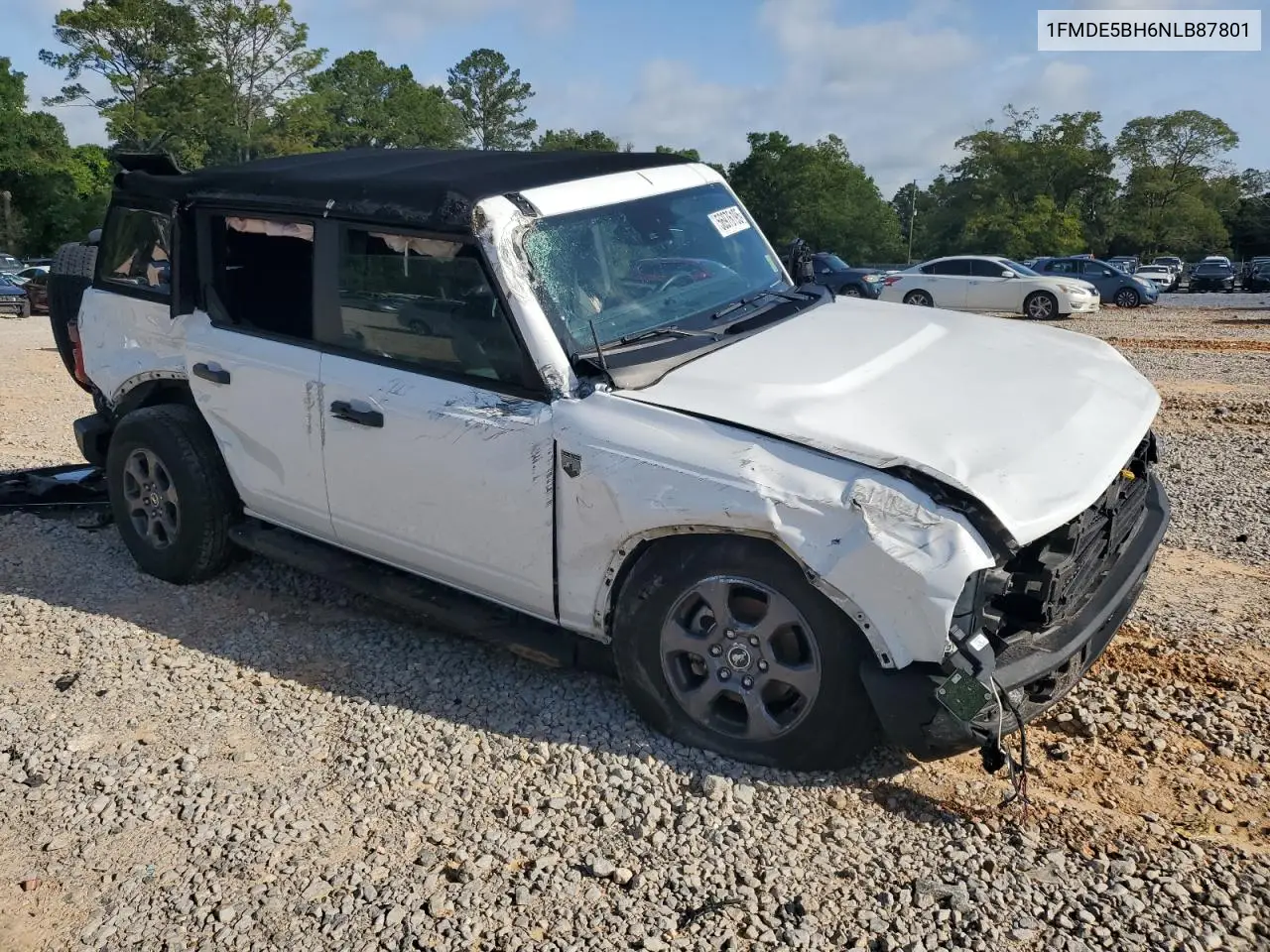 2022 Ford Bronco Base VIN: 1FMDE5BH6NLB87801 Lot: 56976195