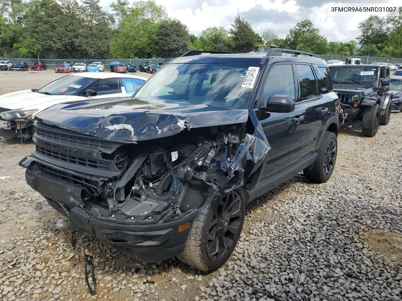 2022 Ford Bronco Sport VIN: 3FMCR9A65NRD31007 Lot: 57073415