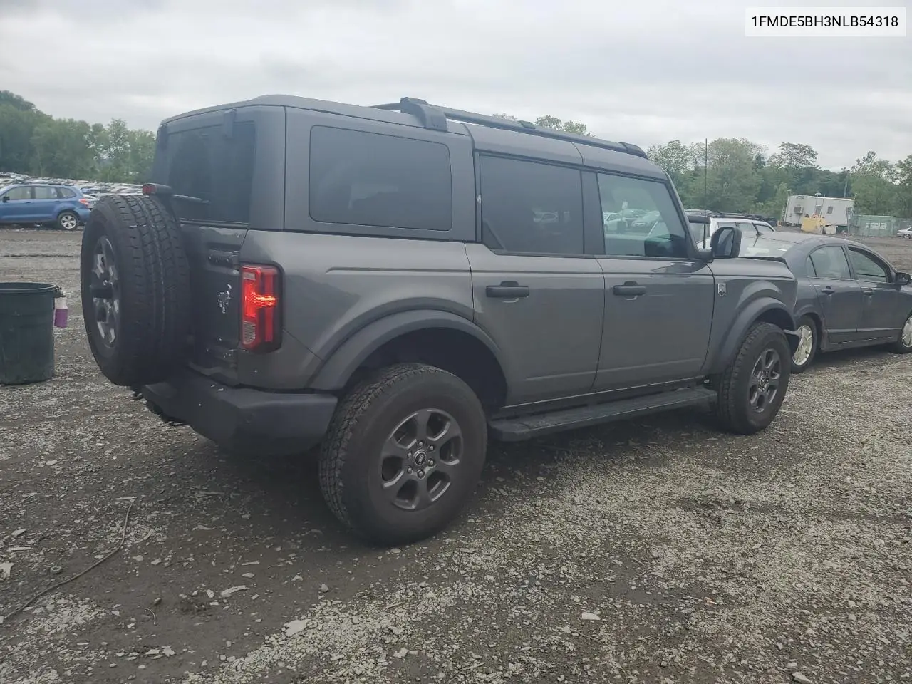2022 Ford Bronco Base VIN: 1FMDE5BH3NLB54318 Lot: 58734885