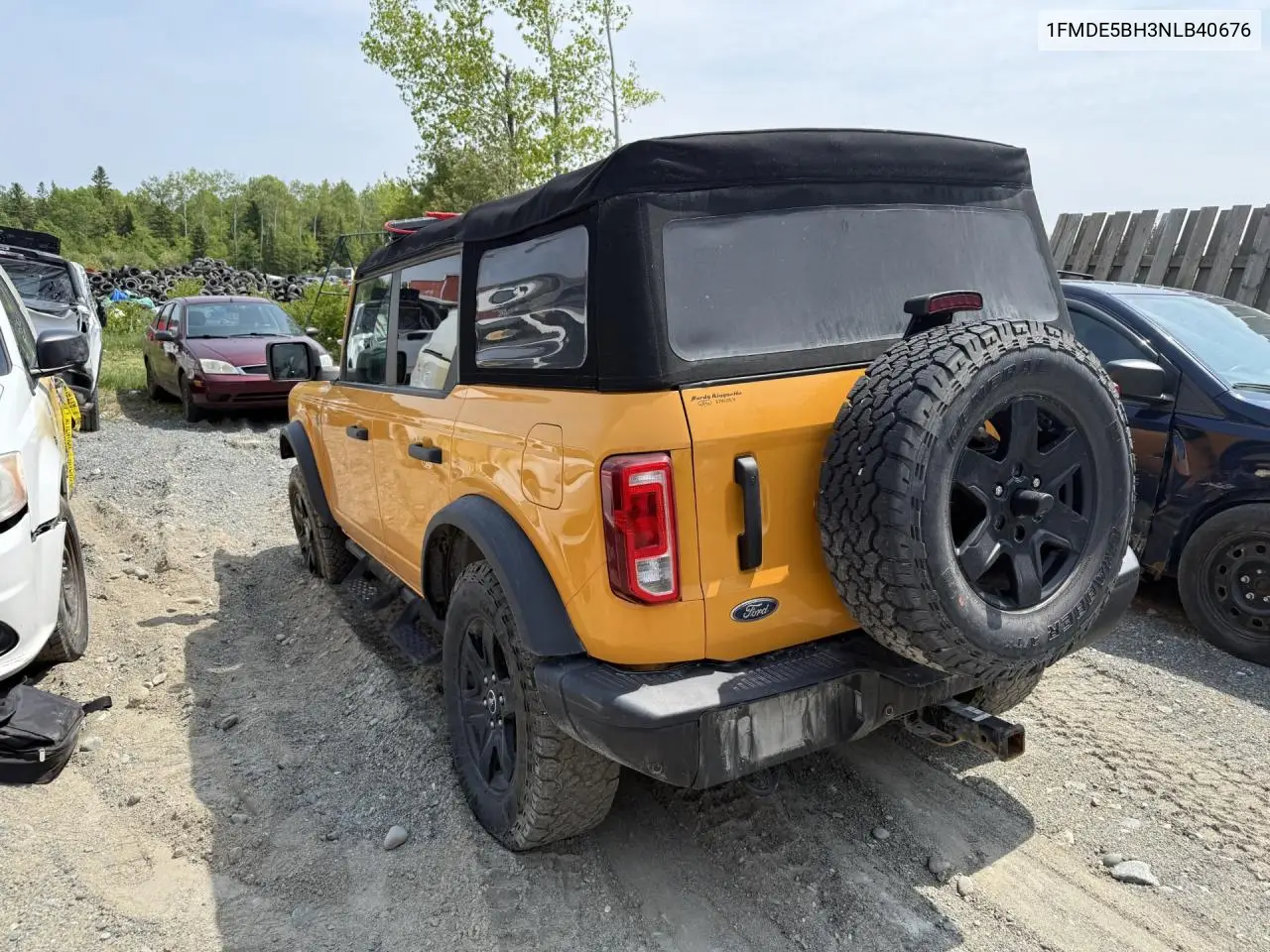 2022 Ford Bronco Base VIN: 1FMDE5BH3NLB40676 Lot: 60601755