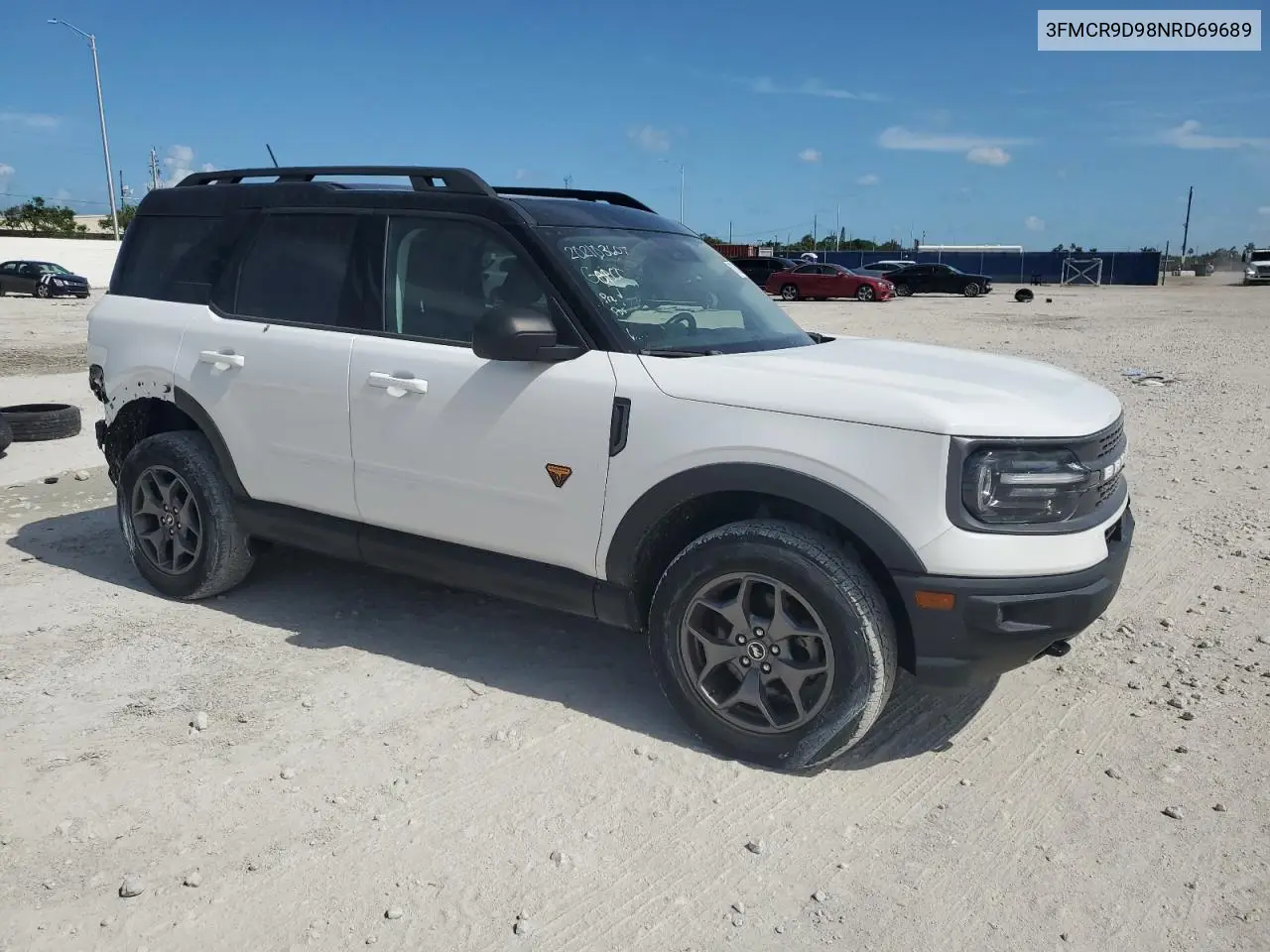 2022 Ford Bronco Sport Badlands VIN: 3FMCR9D98NRD69689 Lot: 61783875