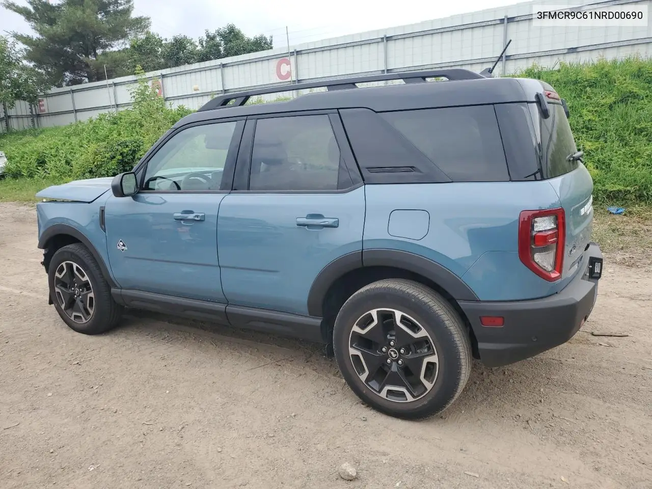 2022 Ford Bronco Sport Outer Banks VIN: 3FMCR9C61NRD00690 Lot: 61822235