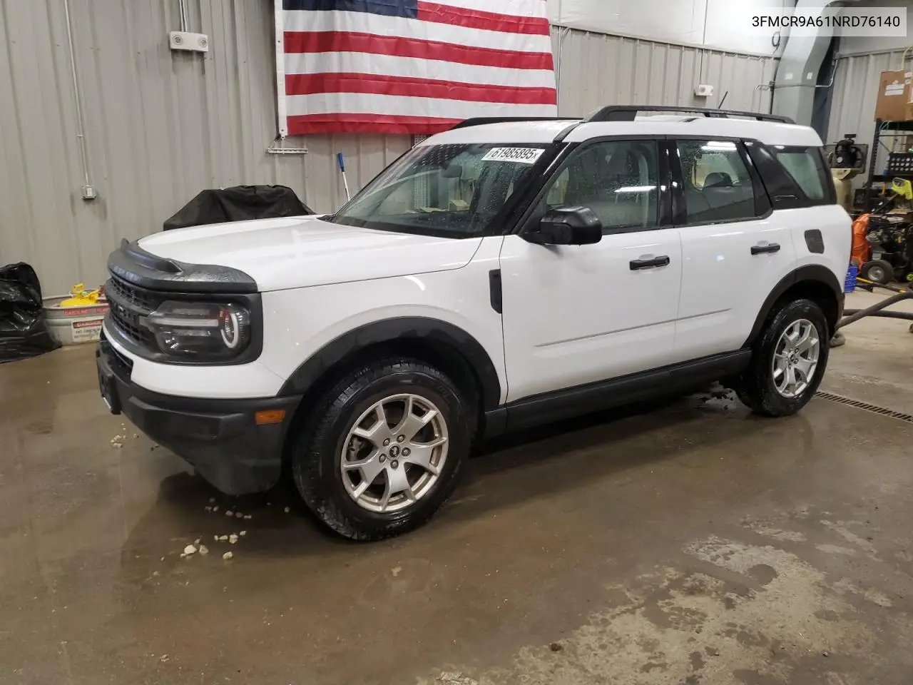 2022 Ford Bronco Sport VIN: 3FMCR9A61NRD76140 Lot: 61985895