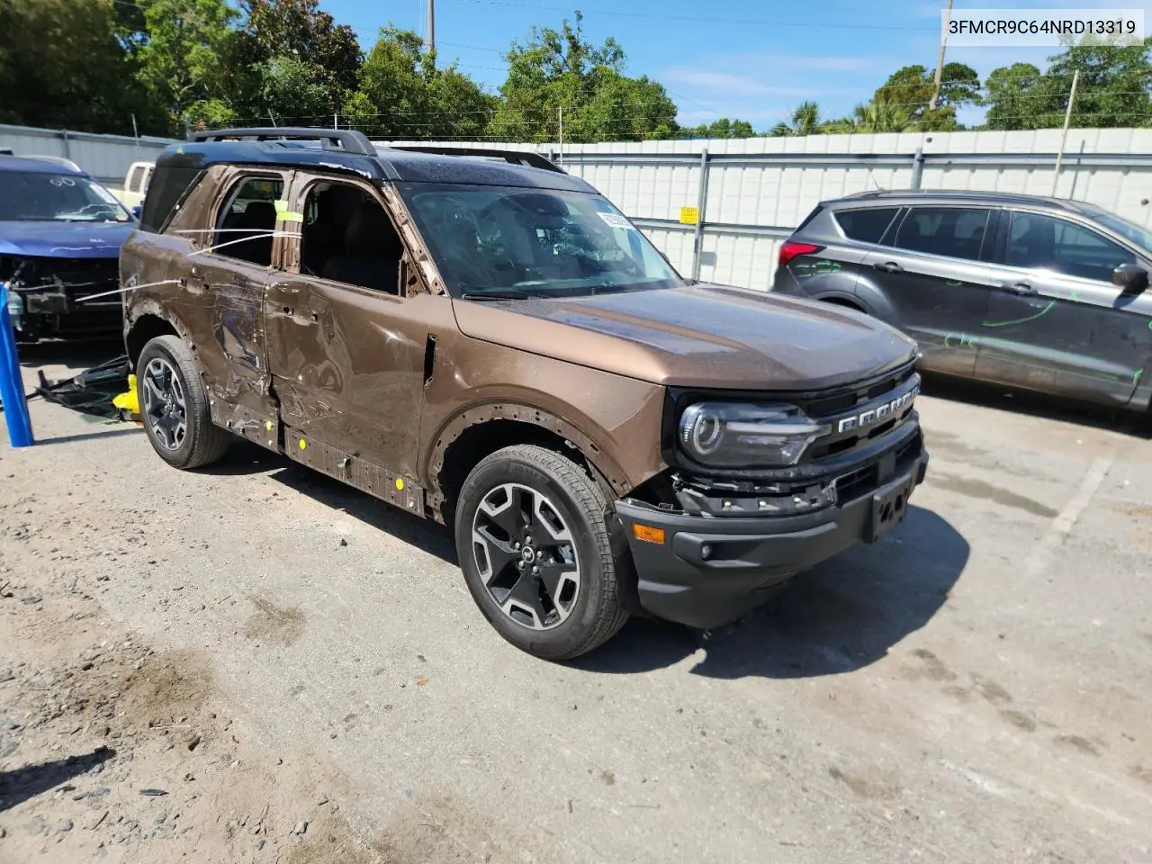 2022 Ford Bronco Sport Outer Banks VIN: 3FMCR9C64NRD13319 Lot: 62256295