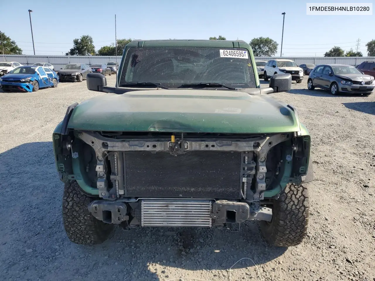 2022 Ford Bronco Base VIN: 1FMDE5BH4NLB10280 Lot: 62406595