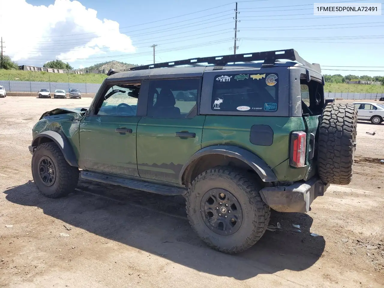 2022 Ford Bronco Base VIN: 1FMEE5DP0NLA72491 Lot: 62482815