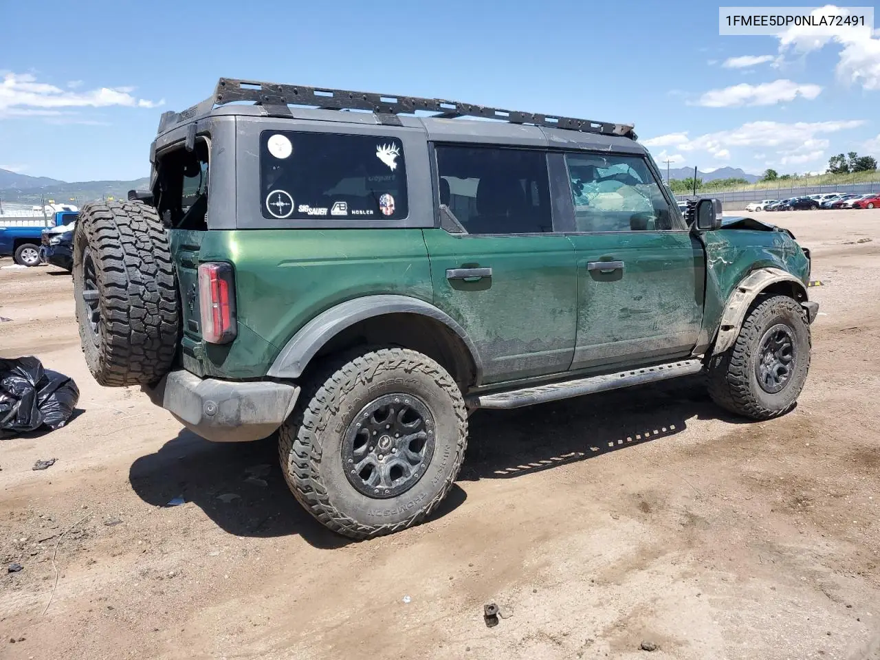 2022 Ford Bronco Base VIN: 1FMEE5DP0NLA72491 Lot: 62482815
