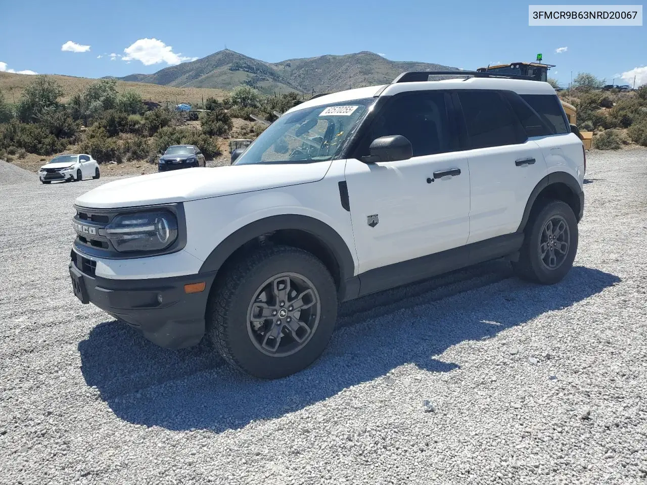 2022 Ford Bronco Sport Big Bend VIN: 3FMCR9B63NRD20067 Lot: 62570255
