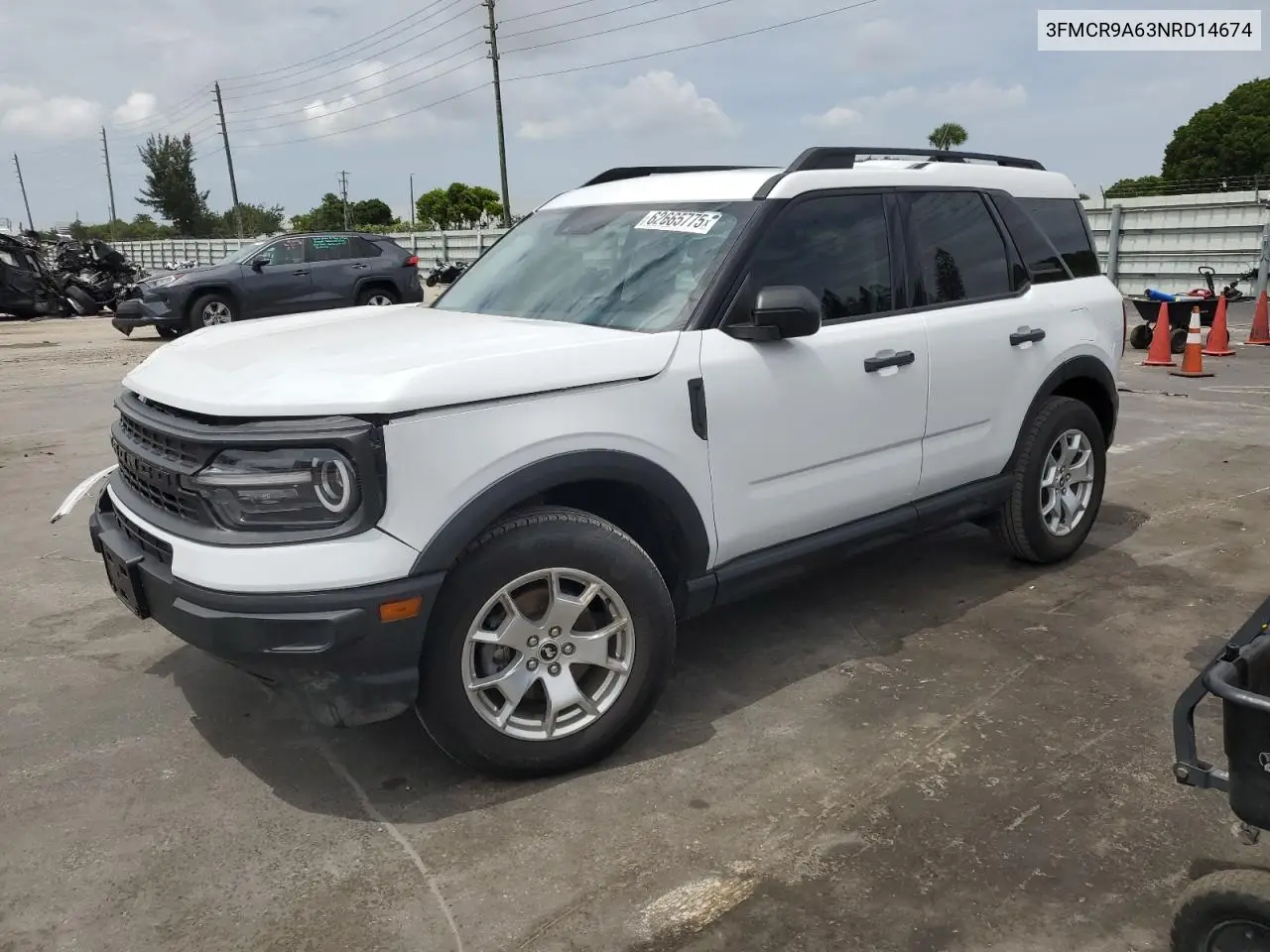 2022 Ford Bronco Sport VIN: 3FMCR9A63NRD14674 Lot: 62665775