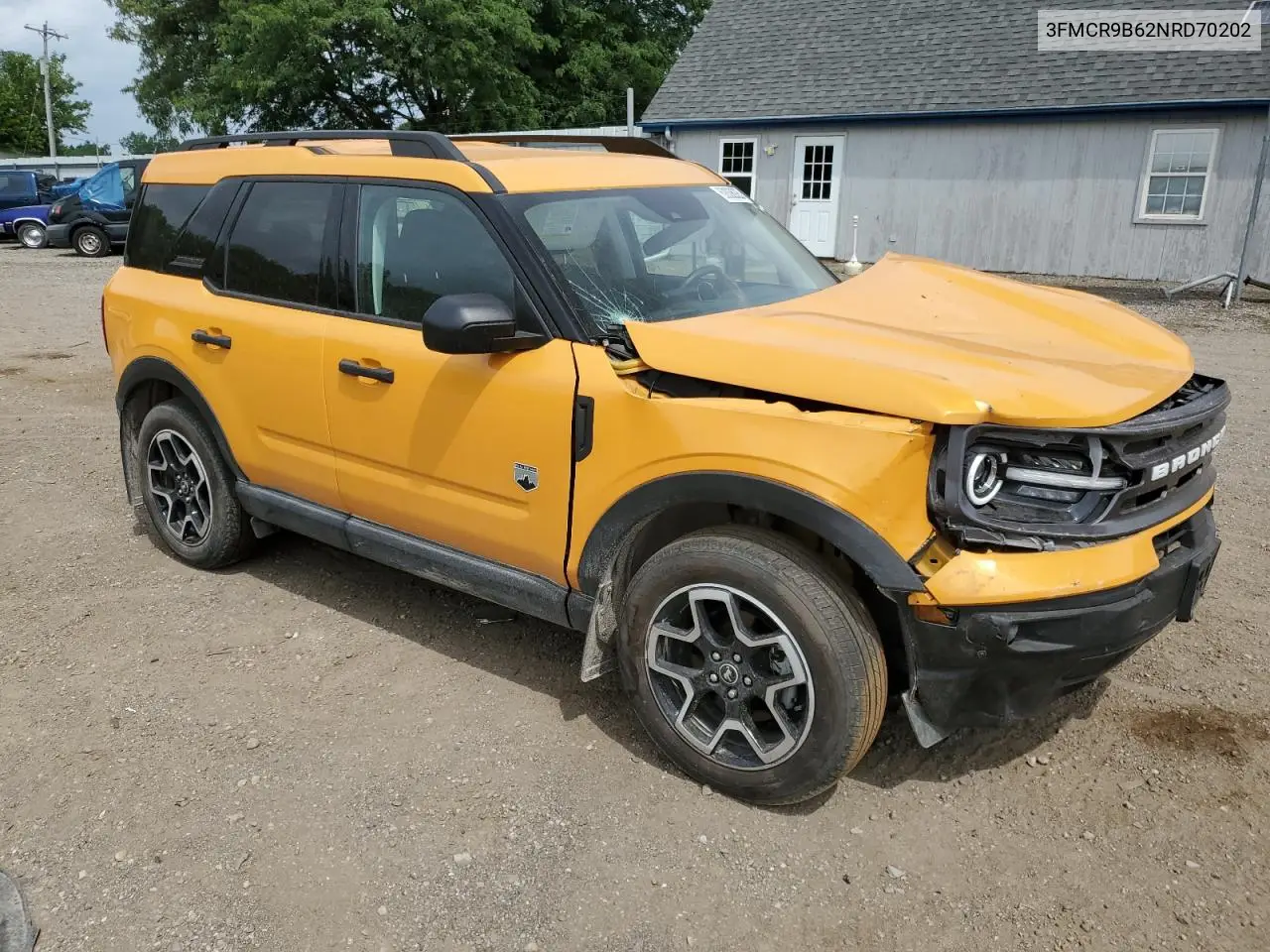 2022 Ford Bronco Sport Big Bend VIN: 3FMCR9B62NRD70202 Lot: 62838925