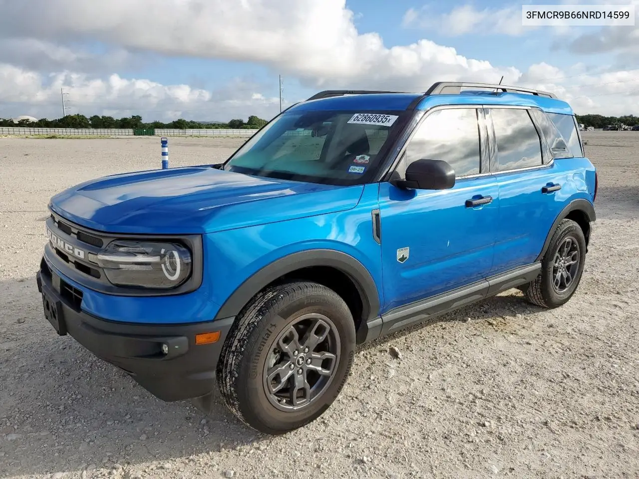 2022 Ford Bronco Sport Big Bend VIN: 3FMCR9B66NRD14599 Lot: 62860935