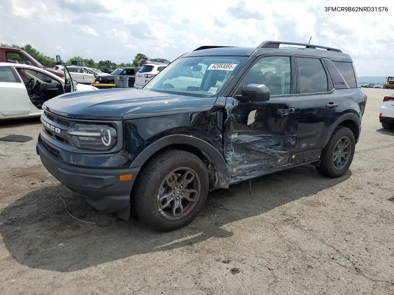 2022 Ford Bronco Sport Big Bend VIN: 3FMCR9B62NRD31576 Lot: 62883085