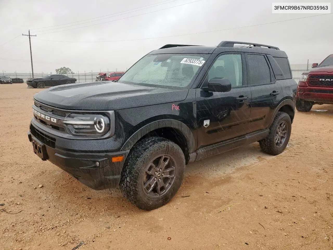 2022 Ford Bronco Sport Big Bend VIN: 3FMCR9B67NRD35963 Lot: 62933775
