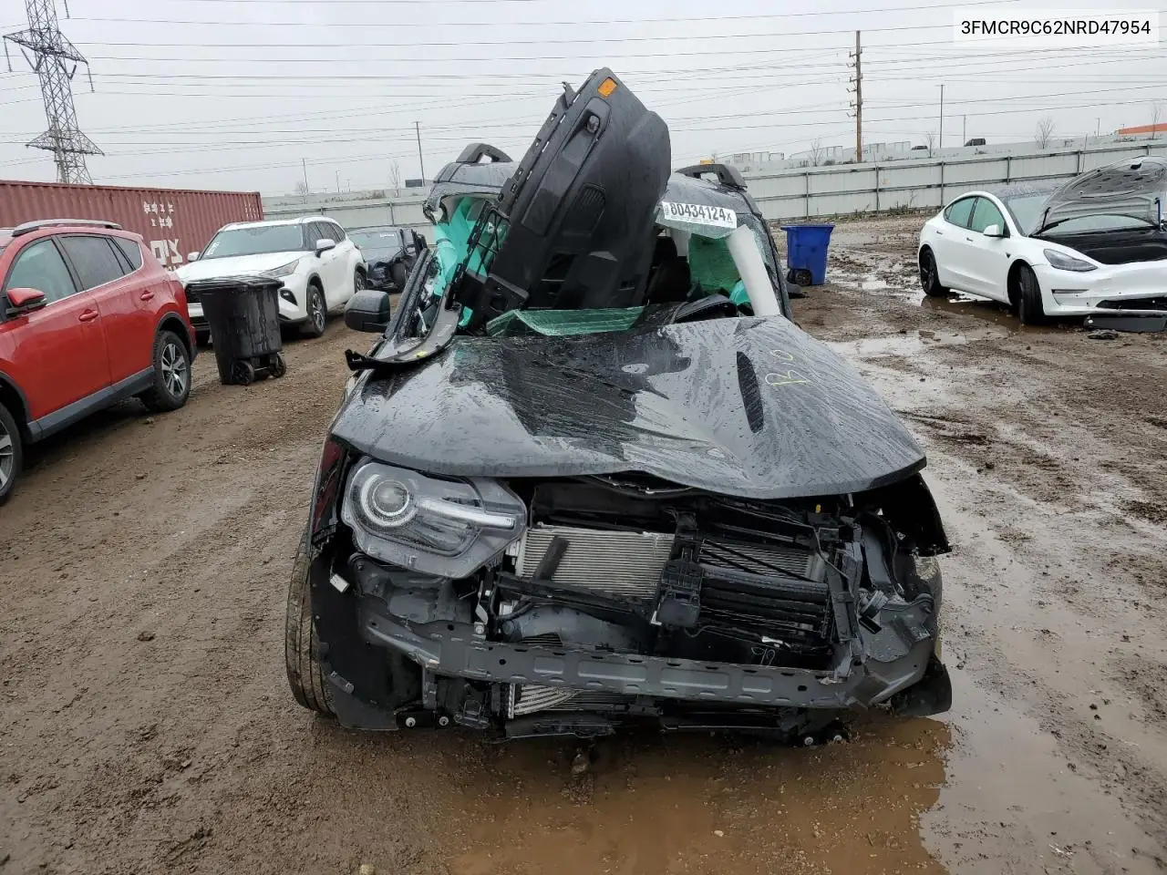 2022 Ford Bronco Sport Outer Banks VIN: 3FMCR9C62NRD47954 Lot: 80434124
