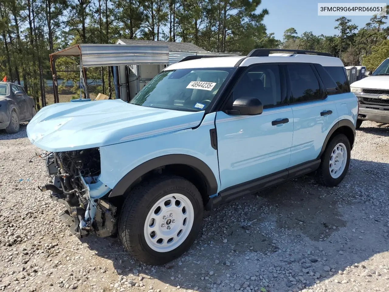 2023 Ford Bronco Sport Heritage VIN: 3FMCR9G64PRD66051 Lot: 48944235