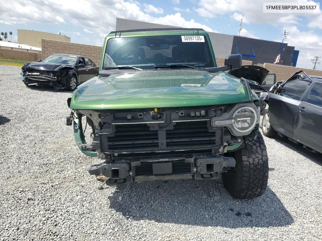 2023 Ford Bronco Base VIN: 1FMEE5BP3PLB05537 Lot: 50997135