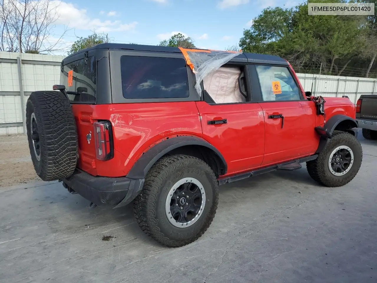 2023 Ford Bronco Base VIN: 1FMEE5DP6PLC01420 Lot: 52883195