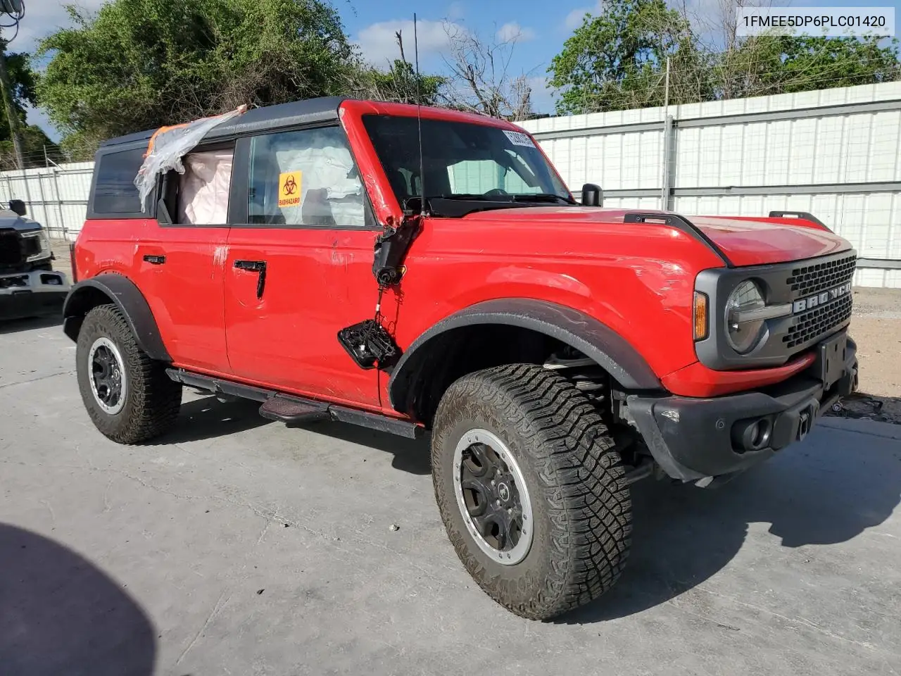2023 Ford Bronco Base VIN: 1FMEE5DP6PLC01420 Lot: 52883195