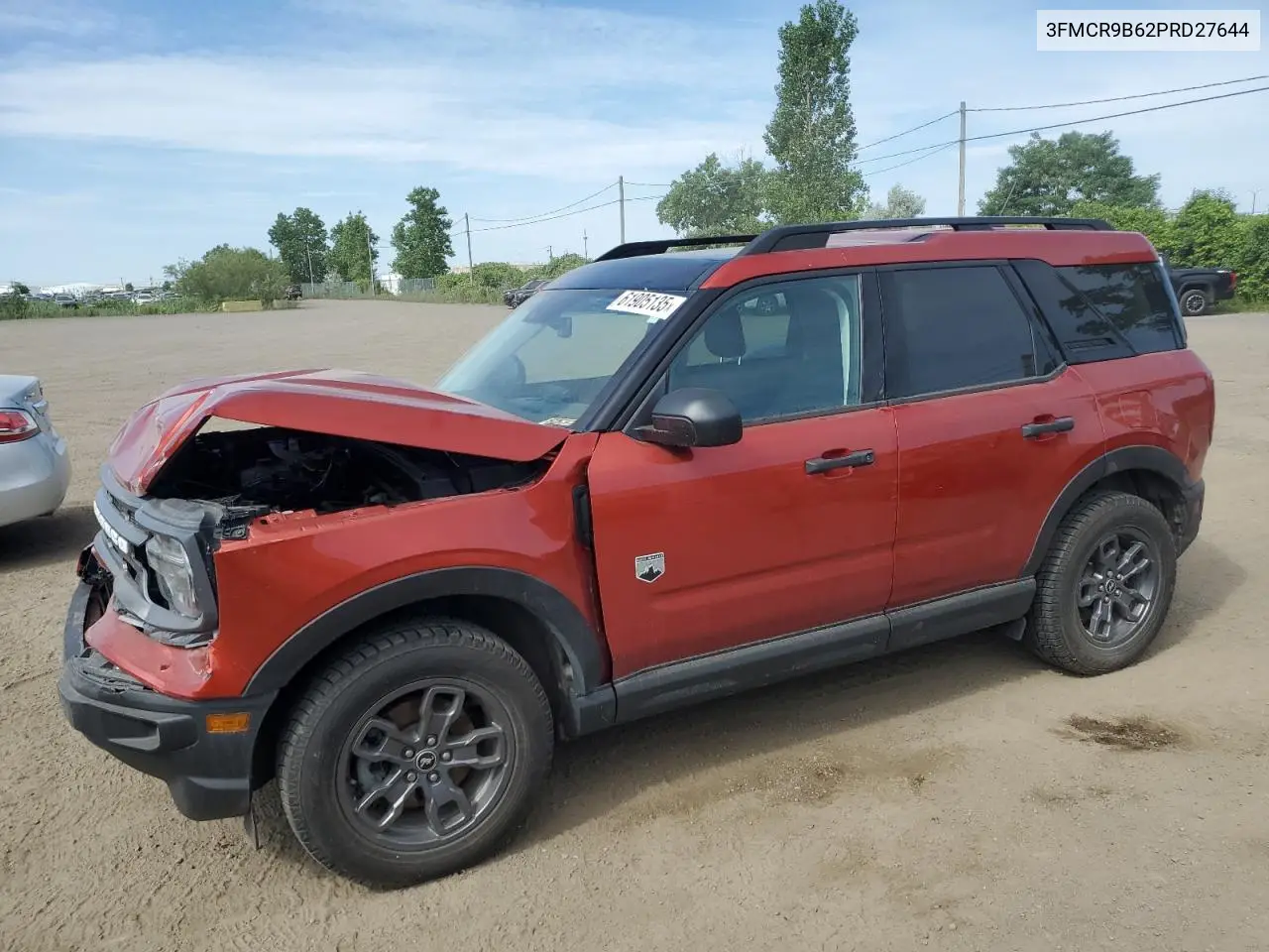 2023 Ford Bronco Sport Big Bend VIN: 3FMCR9B62PRD27644 Lot: 61905135