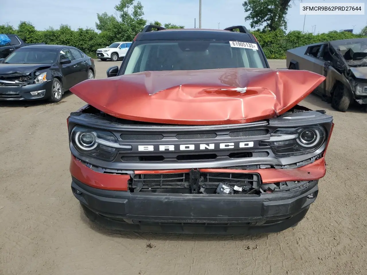 2023 Ford Bronco Sport Big Bend VIN: 3FMCR9B62PRD27644 Lot: 61905135