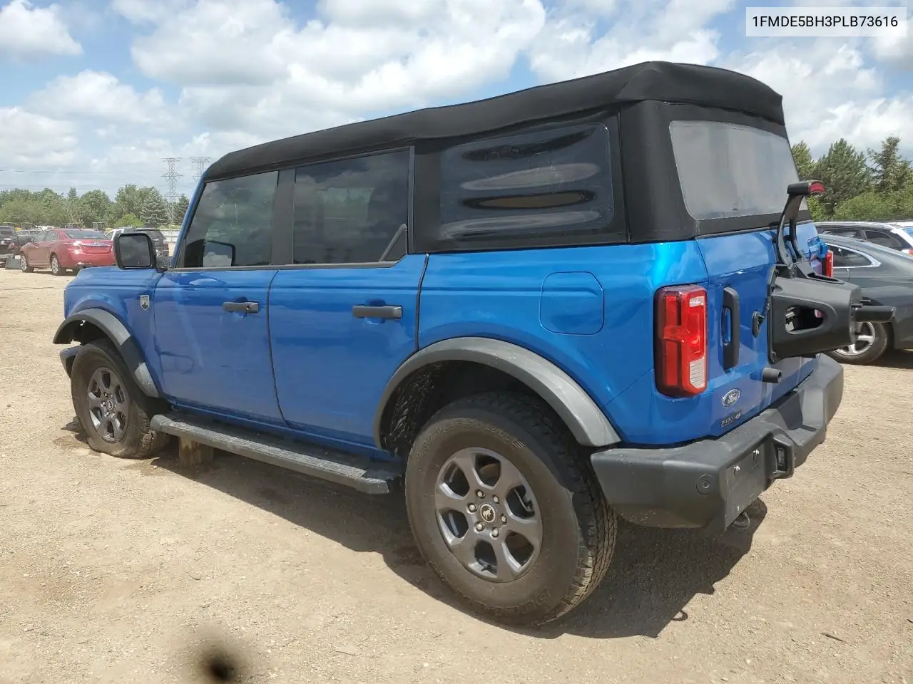 2023 Ford Bronco Base VIN: 1FMDE5BH3PLB73616 Lot: 62364465