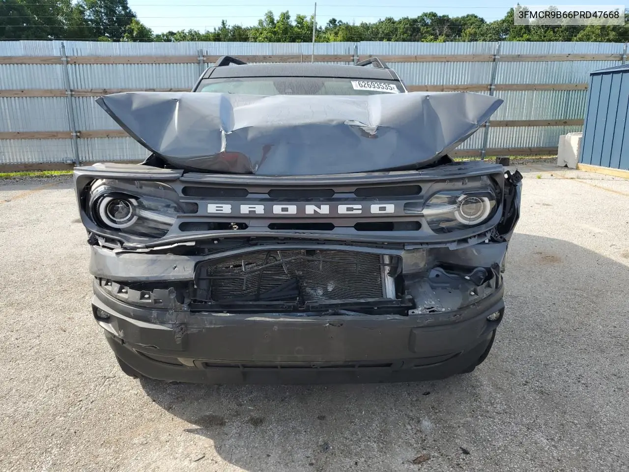 2023 Ford Bronco Sport Big Bend VIN: 3FMCR9B66PRD47668 Lot: 62693535