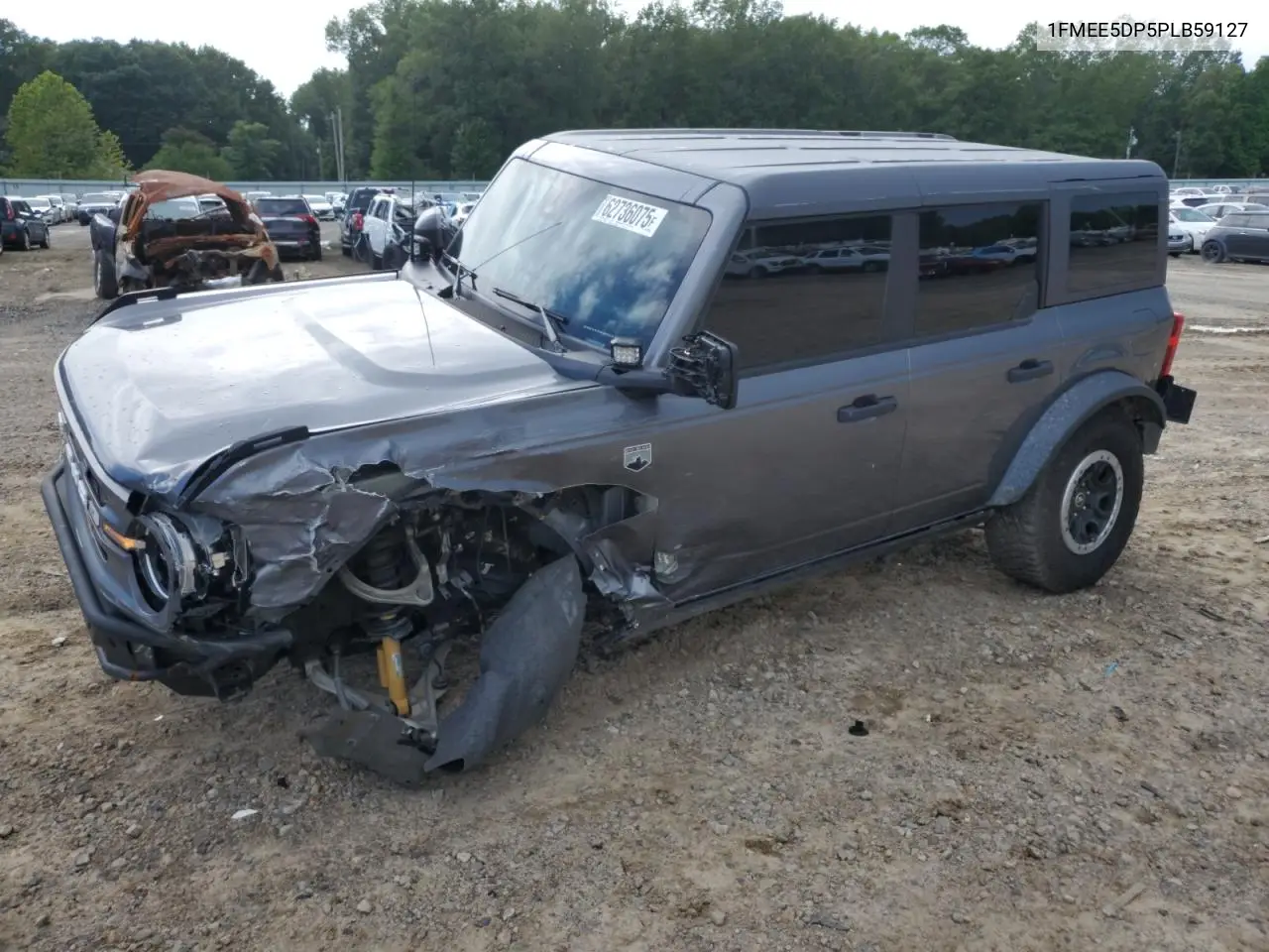 2023 Ford Bronco Base VIN: 1FMEE5DP5PLB59127 Lot: 62736075