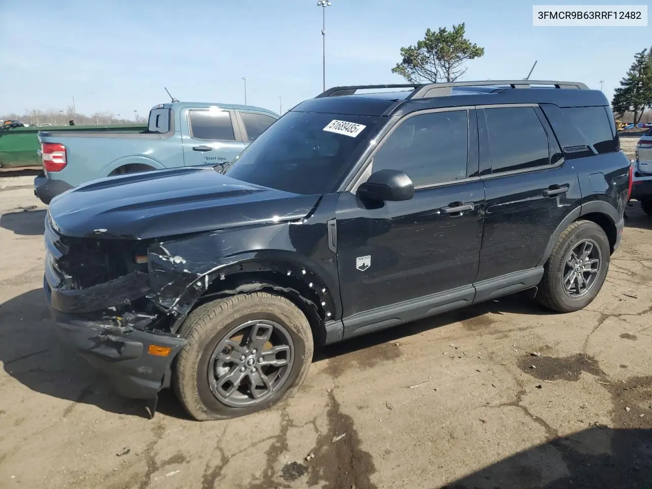 2024 Ford Bronco Sport Big Bend VIN: 3FMCR9B63RRF12482 Lot: 51689485