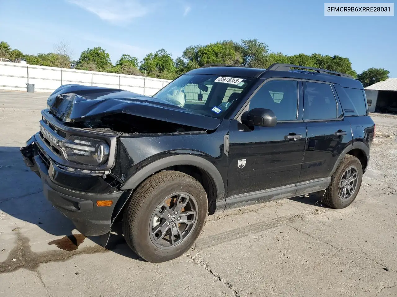 2024 Ford Bronco Sport Big Bend VIN: 3FMCR9B6XRRE28031 Lot: 56916035