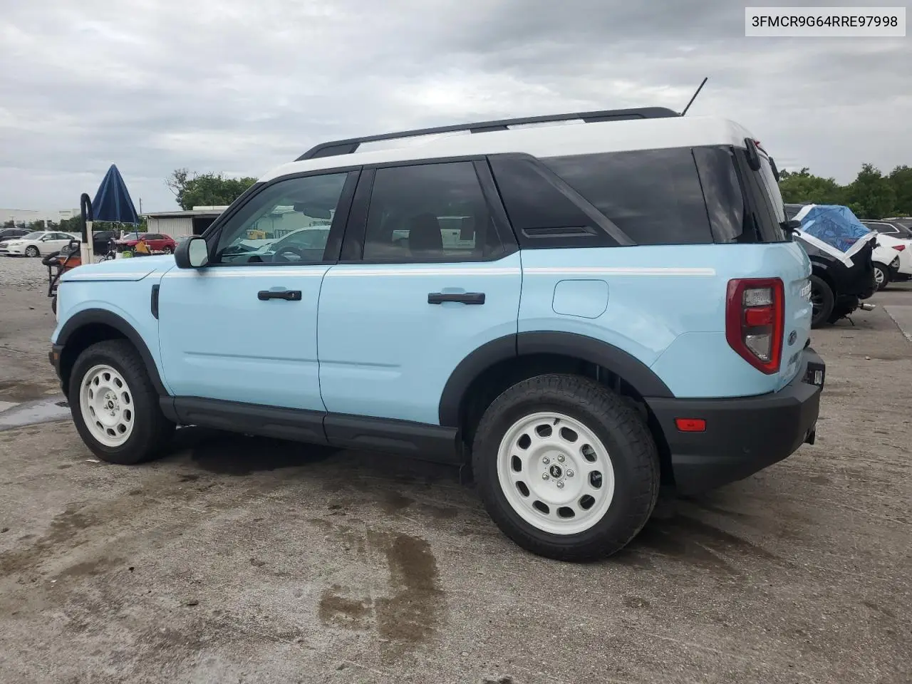 2024 Ford Bronco Sport Heritage VIN: 3FMCR9G64RRE97998 Lot: 62197675