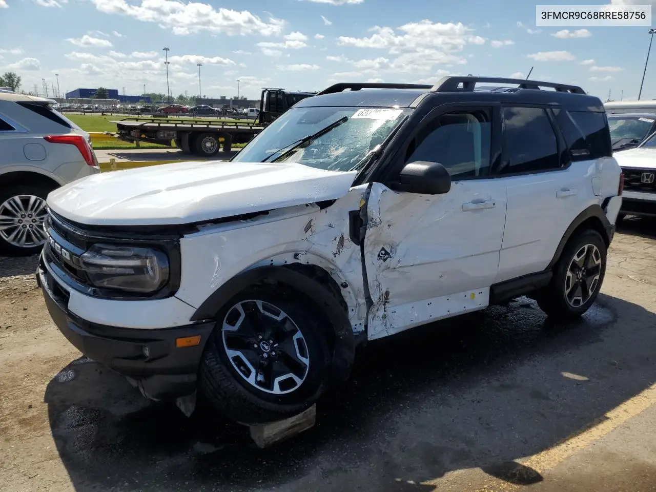 2024 Ford Bronco Sport Outer Banks VIN: 3FMCR9C68RRE58756 Lot: 63020775