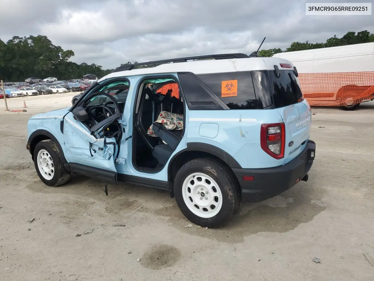2024 Ford Bronco Sport Heritage VIN: 3FMCR9G65RRE09251 Lot: 63491285