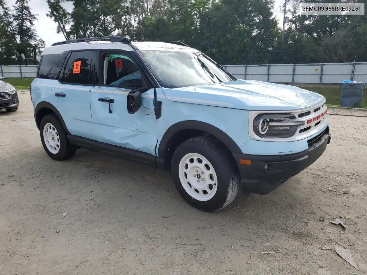 2024 Ford Bronco Sport Heritage VIN: 3FMCR9G65RRE09251 Lot: 63491285