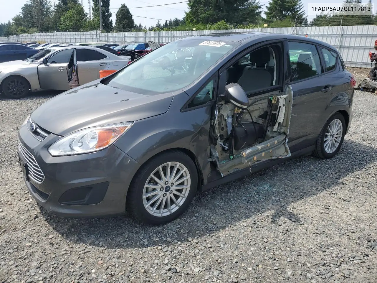 2016 Ford C-Max Se VIN: 1FADP5AU7GL117813 Lot: 57623695