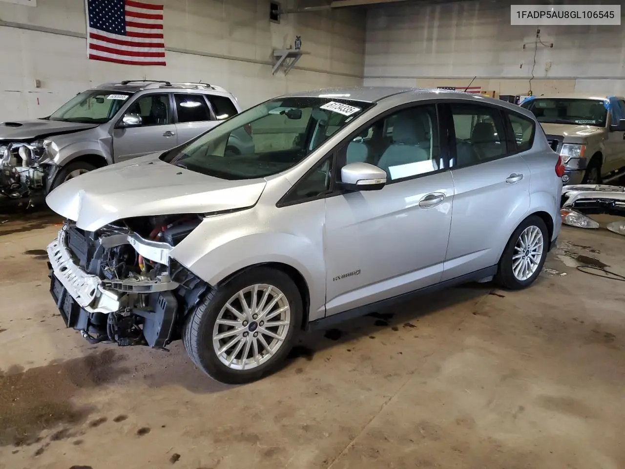 2016 Ford C-Max Se VIN: 1FADP5AU8GL106545 Lot: 61734335