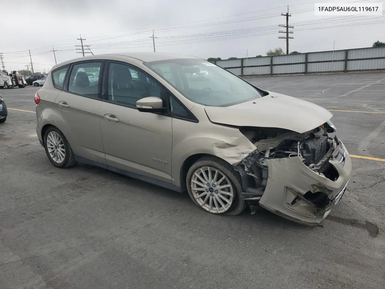 2016 Ford C-Max Se VIN: 1FADP5AU6GL119617 Lot: 61798895