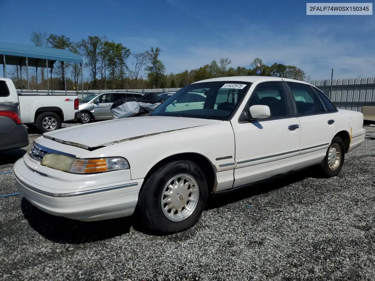 1995 Ford Crown Victoria Lx VIN: 2FALP74W0SX150345 Lot: 51432975