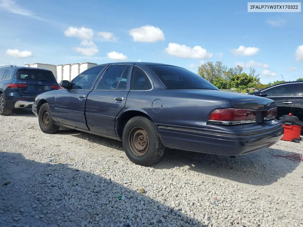 1996 Ford Crown Victoria Police Interceptor VIN: 2FALP71W3TX170322 Lot: 60784005