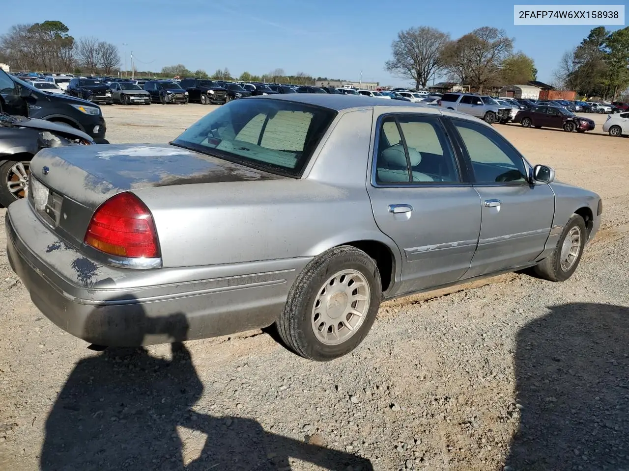 1999 Ford Crown Victoria Lx VIN: 2FAFP74W6XX158938 Lot: 49583425