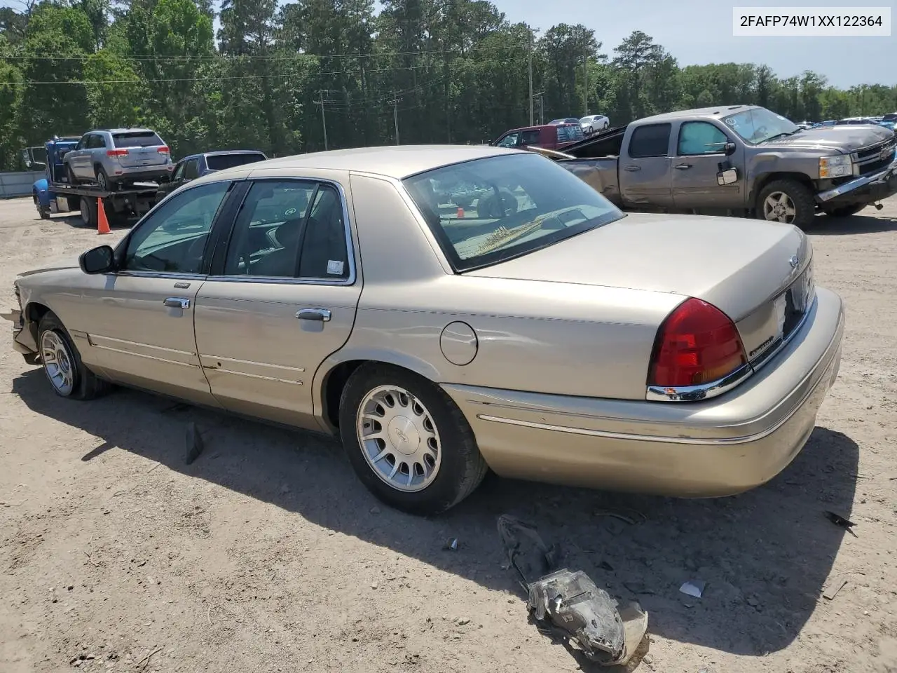 1999 Ford Crown Victoria Lx VIN: 2FAFP74W1XX122364 Lot: 56929455
