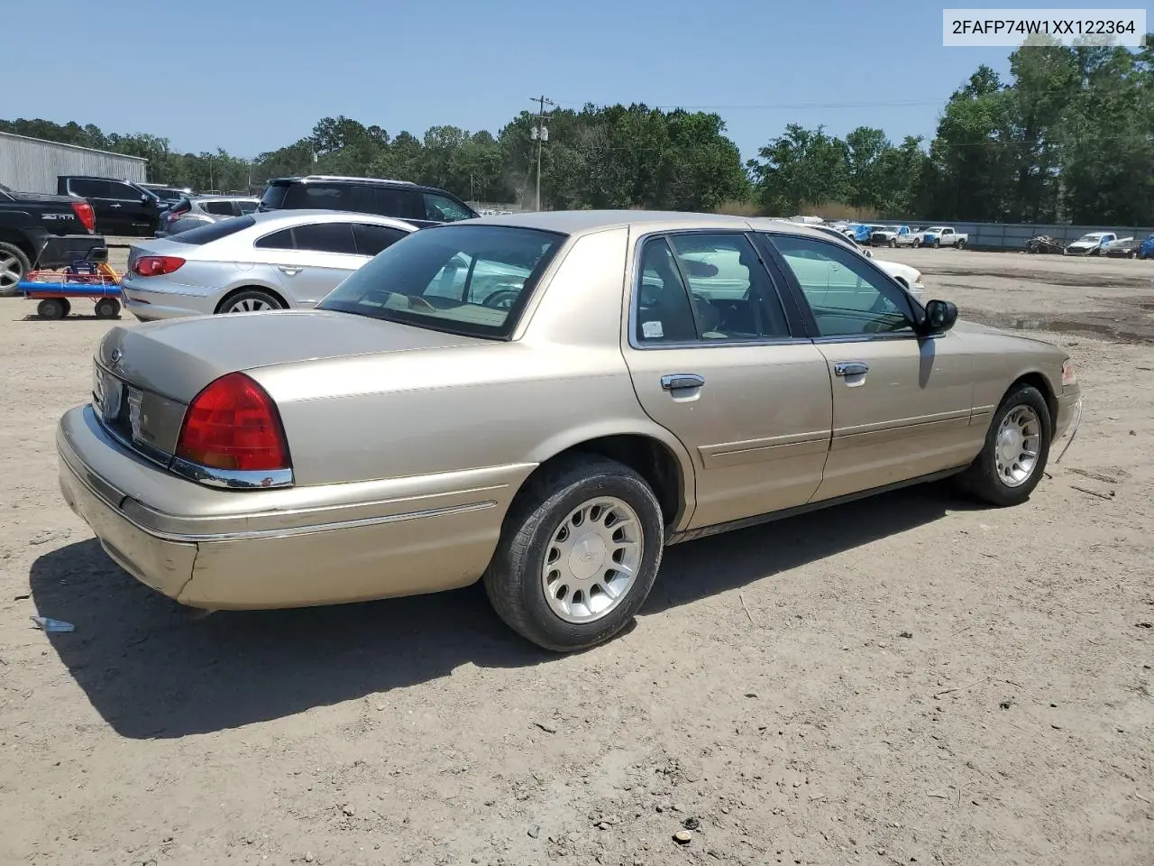 1999 Ford Crown Victoria Lx VIN: 2FAFP74W1XX122364 Lot: 56929455