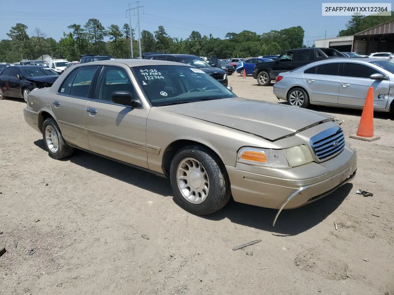 1999 Ford Crown Victoria Lx VIN: 2FAFP74W1XX122364 Lot: 56929455
