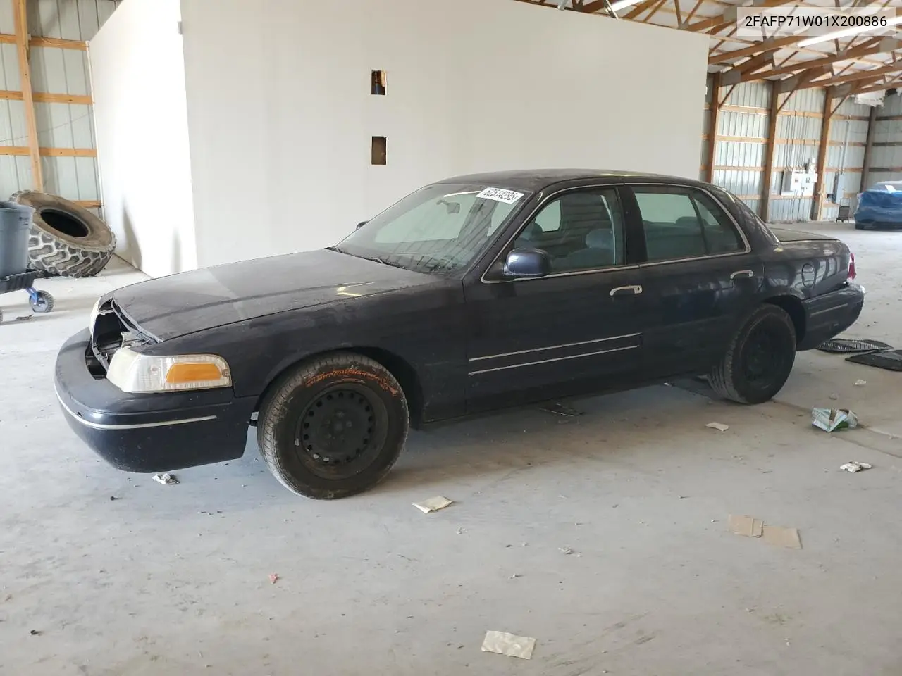 2001 Ford Crown Victoria Police Interceptor VIN: 2FAFP71W01X200886 Lot: 62514295