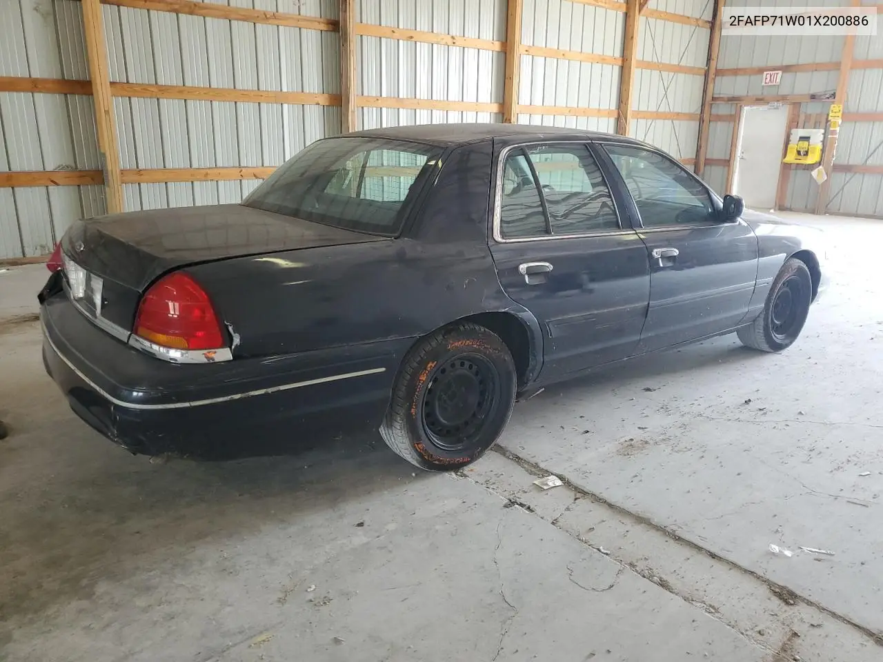 2001 Ford Crown Victoria Police Interceptor VIN: 2FAFP71W01X200886 Lot: 62514295