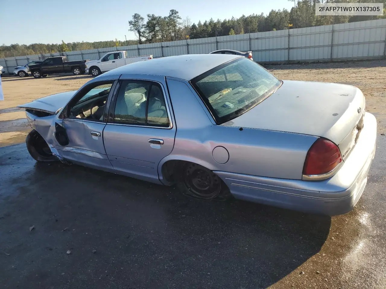 2001 Ford Crown Victoria Police Interceptor VIN: 2FAFP71W01X137305 Lot: 88429395